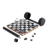 Umbra Rolz Chess & Checkers Set 30x30x03cm