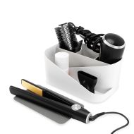 Umbra Glam Hair Tool Organiser White & Charcoal 27x17x13cm
