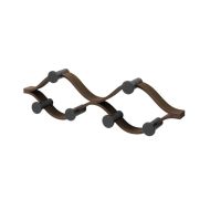 Umbra Montage 6-Hook Black & Walnut 6x42.9x12.8cm