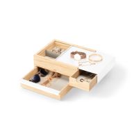 Umbra Stowit Storage Box White & Natural 25.9x22.1x11.9cm