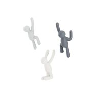 Umbra Buddy Hook 3pcs Assorted Grey 18x8x7cm