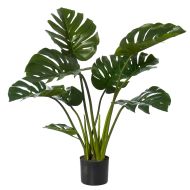 Rogue Monstera Plant-Garden Pot Green/Black 90x90x91cm