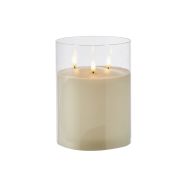 Rogue Glass Triflame Candle Clear 15x15x20cm
