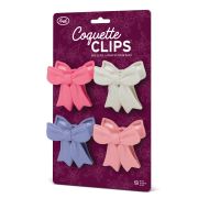 Fred Coquette Clips Bag Clips 4pcs Set Multi-Coloured 6.3x4.4x6.6cm