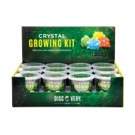 Discovery Zone Crystal Growing Kit CDU 12pcs Assorted 7.8x7.5x5.5cm