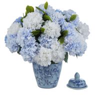 Society Home Hydrangea Ella-Emilia Ginger Jar Blue & White 60x60x65cm