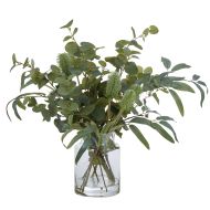 Rogue Native Foliage Mix-Pail Vase Green/Glass 64x38x51cm