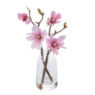 Rogue Mini Magnolia-Harper Vase Pink/Glass 30x15x37cm