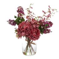 Rogue Phalaenopsis Lilac Peony Mix-Monica Vase Pink 64x42x61cm