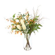 Rogue Dancing Orchid Twistie Branch Mix-Cindy Vase Orange 91x66x91cm