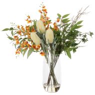 Rogue Dancing Orchid Twistie Branch Mix-Cindy Vase Orange 91x66x91cm