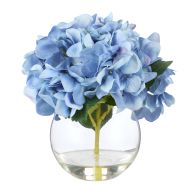 Rogue Hydrangea-Sphere Vase Blue/Glass 24x24x23cm