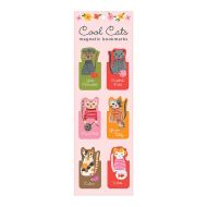 Galison Cool Cats Magnetic Bookmarks 6pcs Set Multi-Coloured 4x0.01x5.5cm