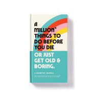 Brass Monkey A Million Things to Do Before You Die Prompted Journal Multi-Coloured 12x2x20cm