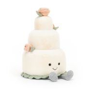 Jellycat Amuseables Wedding Cake White 19x19x28cm