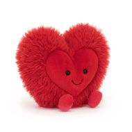 Jellycat Amuseables Beatie Heart Large Red & Black 7x19x17cm