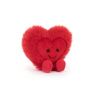 Jellycat Amuseables Beatie Heart Little Red & Black 5x13x11cm