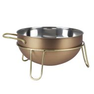 Academy Edwin Copper & Brass Mixing Bowl 4.5L With Stand 26x13.3cm