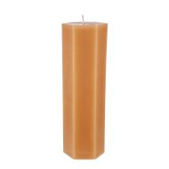 Amalfi Harlow Pillar Candle Orange 6.5x6.5x22.5cm