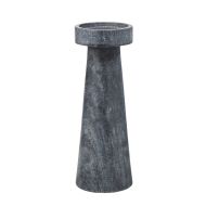 Amalfi Blythe Candle Holder Black/Grey 8x8x20cm