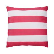 Amalfi Deck Stripe Outdoor Cushion Pink/White Stripe 50x50x8cm
