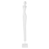 Amalfi White Figurative Sculpture White 10x10x80cm