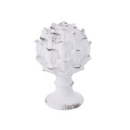 Amalfi Floral Distressed Finial White 16x16x23cm