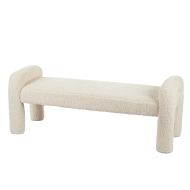 Amalfi Mia Bench Off White 150x53.5x55.5cm