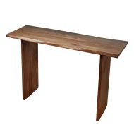 Amalfi Live Edge Console Table Natural Stain 120x40x76cm