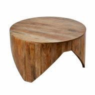 Amalfi Scissor Leg Coffee Table Natural 82x82x46cm