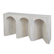Amalfi Arch Wood Console Table White Wash 150x30x76cm