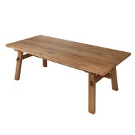Amalfi Elroi 8 Seater Dining Table Natural 220x100x76cm