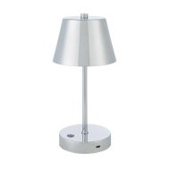 Amalfi Avignon LED Table Lamp Silver 12x12x25cm