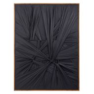 Amalfi Fabric Weave Wall Art Black 75x100x5.2cm