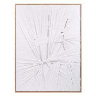 Amalfi Fabric Weave Wall Art White 75x100x5.2cm