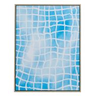 Amalfi Pool Water Wall Art Aqua/Natural 60x80cm