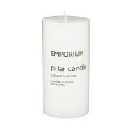 Emporium Pillar Candle White 7.5x7.5x15cm