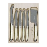 Andre Verdier Debutant Cheese Knife 6pcs Set Ivory Cheese 23cm/4 Cheese 20cm/Cleaver 21cm