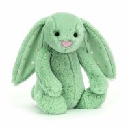 Jellycat Bashful Sparklet Bunny Original (Med) Green 9x12x31cm