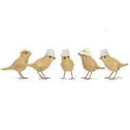 DCUK Buzzy Bee Garden Birds 5pcs Assorted 13x16x17cm