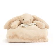 Jellycat Bashful Luxe Bunny Willow Blankie Beige 9x70x56cm