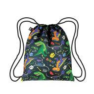 LOQI Kids Dinosaur Roar Mini Backpack Multi-Coloured 28x1x34cm