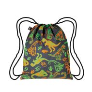 LOQI Kids Dinosaur Skeleton Reflective Mini Backpack Multi-Coloured 28x1x34cm