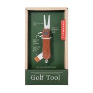 Kikkerland Golf Tool Brown 8.9x2.5x2.5 cm