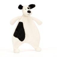 Jellycat Bashful Black & Cream Puppy Comforter 7x20x27cm