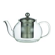 Leaf & Bean Camellia Teapot with Filter Clear & Stainless Steel 21x12.5x12.5cm/4 Cup/800ml