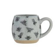 Davis & Waddell Beetanical Bee Mug Grey & Natural 15x10.5x9.5cm/350ml