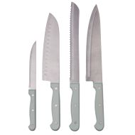 Davis & Waddell Manor Knife 4pcs Set Green Chef/Bread/Santoku/Utility Knife