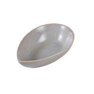 Davis & Waddell Nori Porcelain Shallow Bowl 100ml Light Grey 14x8.7x3.5cm