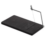 Davis & Waddell Fine Foods Cheese Slicing Board with Spare Wire Black/Stainless Steel 28x16.5x1.5cm